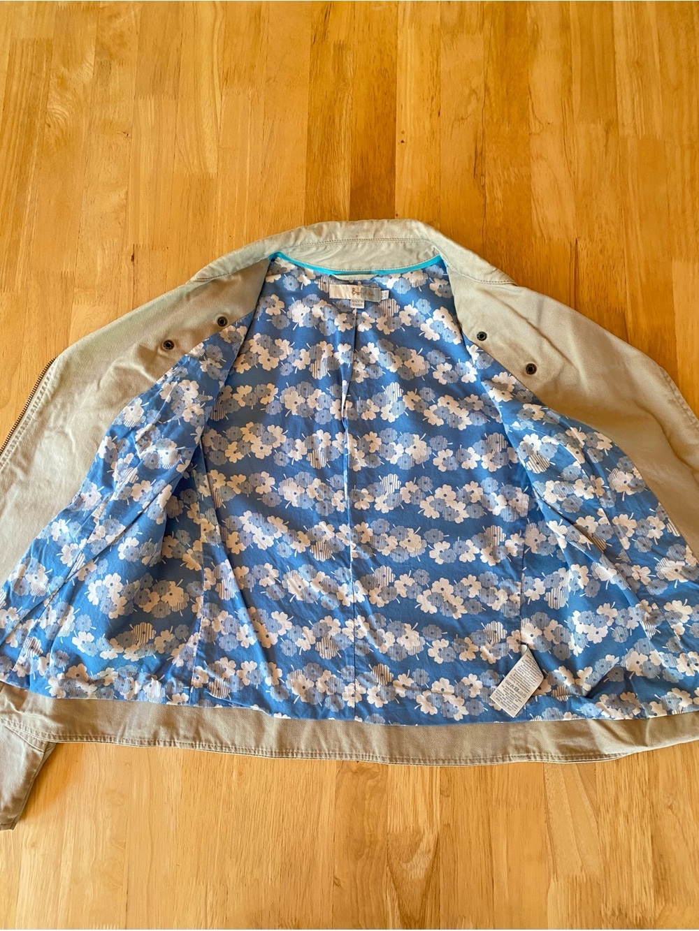 Boden Wren Cotton Canvas Moto Jacket Size 8/Medium - Picture 6 of 7